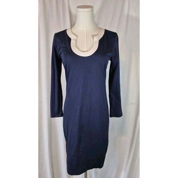 Lilly Pulitzer Womens Navy 100% Pima Cotton Marlina Dress XS - Picture 2 of 7